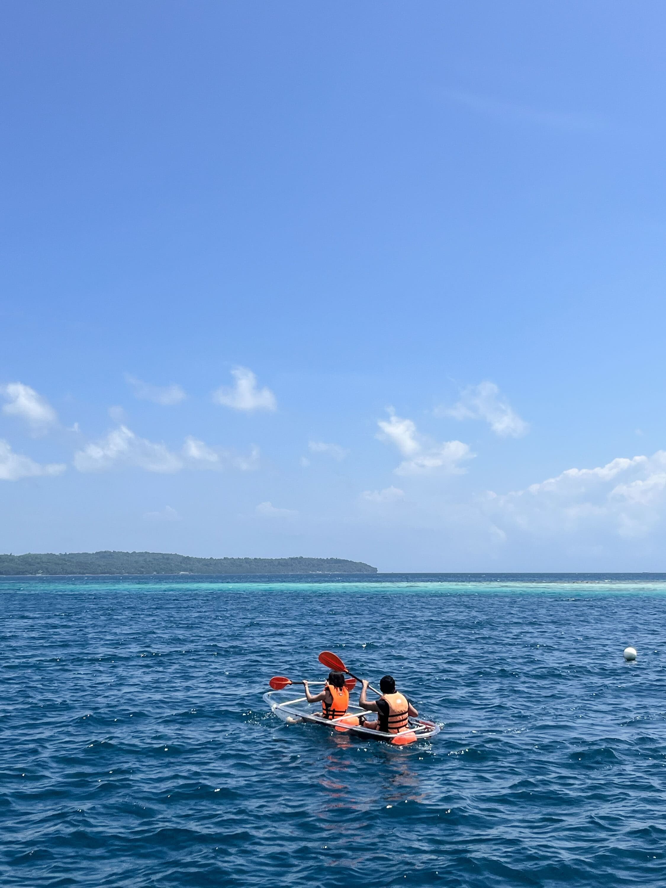 Crystal clear kayaking in turquoise waters